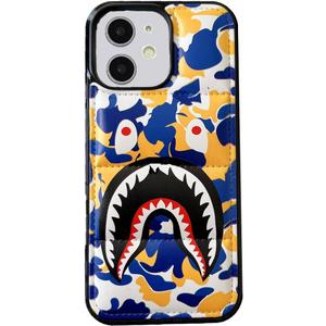 Hoolcase for Iphone 11 Soft Case 6.1 Inch for Half Yellow Shark Face/Shark Teeth Fans Girls kids Boys, Cartoon Cute Fun Funny Shockproof TPU Protective Non-Slip Cover for Iphone (CYX-YELLOE)