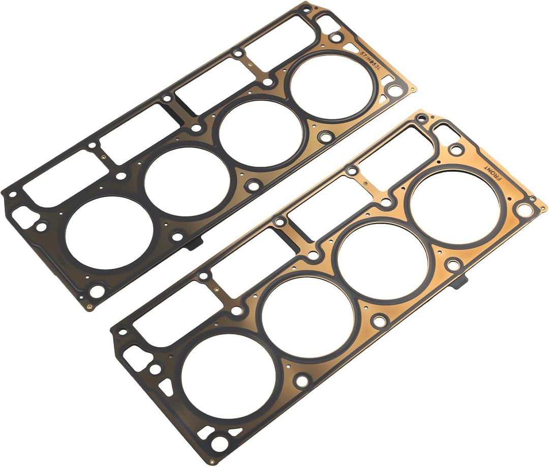 2 Pcs Cylinder Multi Layer Head Gasket For LS1 LS6 V8 4.8L 5.3L 5.7 Liter Engine Compatible With Chevy/GMC/Buick/Cadillac/Pontiac/Hummer/Saab Vehicle 1998-2019, Replace#12589226 12498544 98544