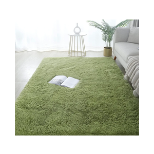 GERBIT Shag Area Rug 6x9 Feet Soft Indoor Rectangular Rugs Carpet Modern Luxury Plush Rugs for Living Room Home Decor Grass Green
