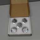 AMI PARTS DG94-03500A/Z Fit for Samsung Gas Stove Knob Replacement (5PCK) and DG94-03500U Gas Stove Knobs-Models NX60T8111SS NX60T8311SS NX60T8711SS for Samsung Oven Stove Knobs (Silver)