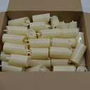 72 Pcs Large Flameless Candle Bulk Flameless Pillar Candles Decor for Wedding Proposal Valentine Romantic Night for Him 2 Aa Battery Operated (Not Included) Communion Church Candles