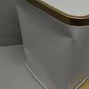 CEROELDA Small Bathroom Trash Can with Lid Soft Close-5L/1.3 Gal Slim Garbage Can-Metal Step Wastebasket-Rectangle Narrow Waste Bin for Office, Bedroom, Toilet, Live Room-White