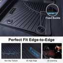 TPE Floor Mats for 2014-2023 Chevy Trax&13-23 Buick Encore (Not fit GX), All Weather Car Floor Liners Fit Chevy Trax Accessories Black