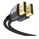 Stouchi Displayport 2.1 Cable 8FT, 80Gbps [16K@60Hz, 8K@120Hz, 4K@240Hz, 1080P@360Hz] HDR, HDCP, DSC 1.2a, FreeSync G-Sync DP Cable for Gaming Monitor, RTX 5090, RX 9070, RTX 6000 Ada