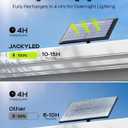 JACKYLED Solar Lights Outdoor with Motion Sensor, 113LED Cool White Solar Flood Lights, Waterproof Dusk to Dawn Solar Powered Security Spot Lights for Porch Patio Yard Garage, 1 Pack (Black)