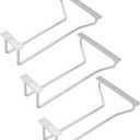 7-Inch Wine Glass Rack, Under Cabinet Wine Glass Holder Stainless Steel Stemware Rack for Cabinet Kitchen Bar (1 Rows, 3 Pack) (Silver)