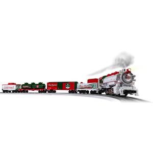 Lionel Winter Wonderland LionChief Electric O Gauge Bluetooth 5.0 Train Set with Remote, Voice Control, Lights, Sounds, & Smoke, Christmas Train Set, Age 14+