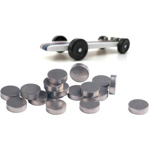 Cylindrical Tungsten Weights for Pinewood Derby Cars,Bring Your Car to The 5 oz Limit and Make The Faster Pine Derby Car,10-Pack (1/8 oz Each) Cylindrical Tungsten Weights for Pinewood Derby Cars,Bring Your Car to The 5 oz Limit and Make The Faster Pine Derby Car,10-Pack (1/8 oz Each)