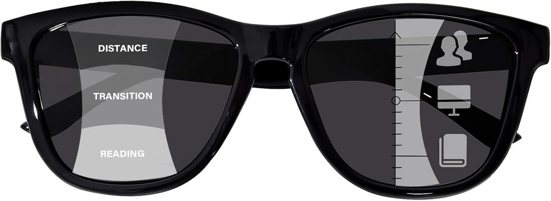 Progressive Reading Sunglasses for Women and Men Spring Hinges Multifocal Readers Sunglasses UV400 Protection
