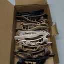 12 PCS Flat Hair Clips for Women - 3 Styles Flat Claw Clips for Thin Thick Hair, Strong Hold Hair Accessories (Brown)