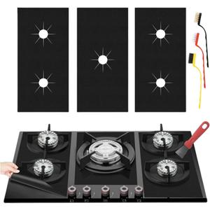 3Pcs Stove Guard for Gas Stoves, 0.3mm Stove Top Covers for Gas Burners, Easy-Clean Reusable Stove Surface Shields-Heat-Resistant Gas Range Protectors, Burner Covers for Gas Stovetop