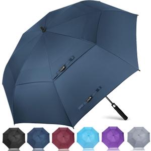 ZOMAKE Golf Umbrella Windproof, Extra Large Oversized Heavy Duty Double Canopy for Rain, Sports Games & Push Cart(68 Inch)