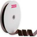 Nylon Velvet Ribbon Single Faced,1 Inch X 25Yards Spool (Brown)