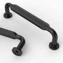 Asidrama 10 Pack 3.75 Inch(96mm) Matte Black Kitchen Cabinet Handles, Cabinet Pulls Kitchen Cabinet Hardware for Cupboard Drawer Pulls