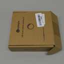 Single Under Cabinet LED Puck Light, Curio Display Case Shelf Counter Accent Lighting, 120V Electric Wired Wall Plug in, On Off Switch, Black Cords, 2 Packs, Daylight