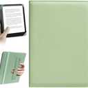 HoYiXi Universal Case for 6 inch Kindle eReader Compatible with Paperwhite(2015/2018)/Pocketbook and Tolino/Kobo Clara HD,6" eReader Protective Case Cover Elastic Rope, Green