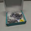 1080Swivel Faucet Extender, Sink Water Faucet Aerator Extension in Brass, Swivel Robotic Arm Bathroom Faucet Extender, Kitchen Rotating Extension Filter with 2 Mode Splash (Silver Standard)