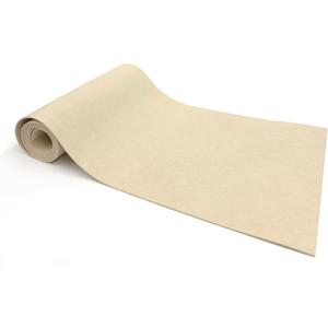 Morgan Faux Leather Table Runner 13x80 Inch, Beige, Stain & Heat Resistant, Reversible, Non-Slip, Spring, Boho Dining Table Decor, Rustic Home Decor, Holiday Party & Everyday Table Runner (L)