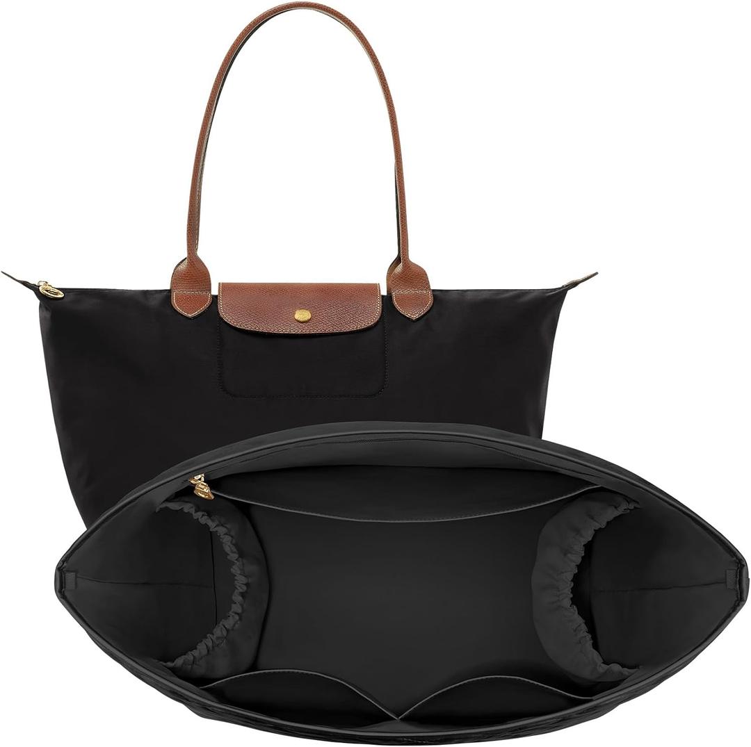 LOUKAYCCI Quilted Purse Organizer Insert for Longchamp Le Pliage L Tote