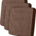 ANARACHON Leather Look Couch Cushion Covers Sofa Seat Slipcovers Sets Couches Furniture Protector for Sectional Armchair Loveseat Pets Kids Stretch Spandex Fabric (3 Cushion Sofa, Brown)