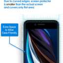 JETech Screen Protector for iPhone SE 3/2 (2022/2020 Edition), 4.7-Inch, Tempered Glass Film, 3-Pack