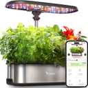 LetPot LPH-SE Hydroponics Growing System, 12 Pods Smart Herb Garden Kit Indoor, Indoor Garden, APP & WiFi Controlled, with 24W Growing LED, 5.5L Water Tank, Pump System, Automatic Timer