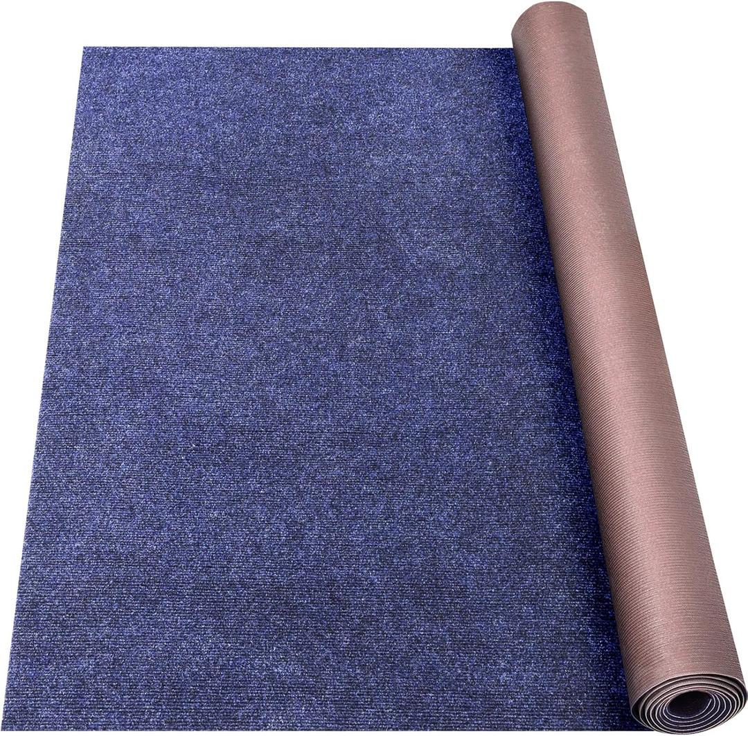 Grefinity Marine Carpet,6 FT x 23 FT Deep Blue Indoor Outdoor Carpet 0.2" Thick Boat Carpet with Water-Proof TPE Backing, Non-Slide Outdoor Marine Carpet Roll for Home, Patio, Porch, Deck