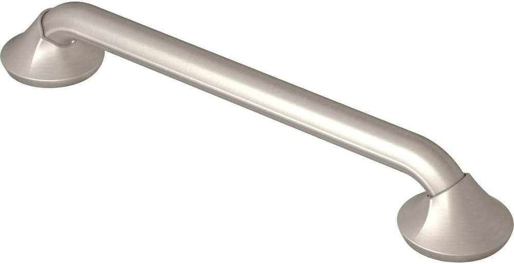 Moen YG2818BN Bathroom Safety 18-Inch Stainless Steel Transitional Bathroom Grab Bar, Brushed Nickel