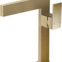Brushed Gold Tall Bathroom Sink Faucet Ultra Thin Design, Single Handle Vessel Faucet for Bathroom Sink,1 Hole Lavatory Bowl Sink Faucets Solid Brass(Brushed Gold)