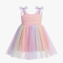 Baby Girls Tutu Dress Summer Sleeveless Backless Princess Birthday Party Dresses Sequin Ruffle Tulle Bowknot Sundress 90
