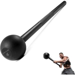 Yes4All Steel Mace Bell for Strength Training, Support Full Body, Muscles, Shoulder, Grips & Forearms Workouts, Stretching 5, 7, 10, 15, 20, 25, 30 LB For Woman & Man