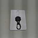 The Ultimate Retractable ID & Keychain Carabiner  Big Clip, 32 Steel Cord, Unbeatable Durability - Perfect for Office, School, Hospital, Construction, Recreation, 8oz, 1 Pack (Black)