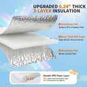 Garage Door Insulation Kit, Pre-Cut 6MM Thick EPE Foam with Double Aluminum Foil, Energy Saving Insulation Panels, Heat & Cold Barrier, Easy DIY Install with Tape & Scraper (24" x 48", 16 PCS)