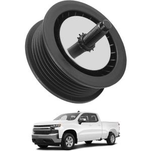 12700122 Drive Belt Idler Pulley Compatible with 2014-2015 Chevy Cruze 2019-2024 Chevrolet Silverado 1500 LTD Tahoe Suburban GMC Sierra 1500 Yukon Cadillac Escalade ESV Replaces 12720530