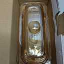 QFkris Champagne Color Glass Butter Dish with Lid, Covered Butter Stick Holder Tray, Crystal Glass Butter Storage Container for Kitchen Countertop