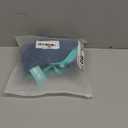 Aqua Eve Bandeau Swimsuits for Women Two Piece Bathing Suits Ruched Tummy Control Tankini Sets Strapless Swimwear (Medium, Teal and Green Block)