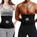 Moolida Waist Trainer Belt for Women or Men Waist Trimmer Workout Fitness Back Support Belts, Large