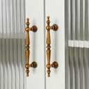 Shimeyao 10 Pack Antique Brass Cabinet Pulls 3-3/4"(96 mm) Hole Center Vintage Cabinet Pulls Handles Drawer Handles Closet for Kitchen Bathroom Drawer Dresser Pull Hardware Hole Center