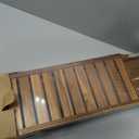 VaeFae Teak Bathtub Tray, Wooden Bath Caddy for Bathtub, Bath Tub Wood Table for Tub
