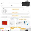 Under Cabinet Lighting,12inch,3 Pack Rechargeable Motion Sensor Light,5 Levels Dimmable Closet Light, Ultra Thin Under Counter Lights for Stairs,Fridge,Cabinet,Bed,Washroom,Kitchen Decor (2700K-6000K)