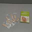 Bukihome Hammertoe Corrector - 10 Pack Toe Straighteners - Broken Toe Wraps - Realign Bent, Curled, Crooked, Claw, Hammer Toes - Toe Corrector Splints for Men and Women (5 Large + 5 Small, Beige) (Multi-Size)