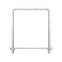 uxcell Square U-Bolts, 2 Sets 122mm(4.8") Inner Width 160mm Length M8 304 Stainless Steel U Clamp Bolt with Nuts and Plates, for Boat Trailer