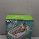 SLOOSH Inflatable Tanning Pool Lounger Float, 70" x 46" Pool Floats Adult with Pillow, 4 in 1 Suntan Tub Raft Floatie,Sunbathing Bed Lounge for Water Blow Up Kids Ball Pit Party Gifts, L-Golden White