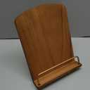 Cookbook Stand for Kitchen Counter Adjustable - Wood Recipe Book Holder for Convenient Cooking Fit iPad Tablet Recipe Book Holder