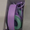 acer Kids Headphones - Over-Ear 85/94dB Volume Limiter, 3.5mm Jack Foldable Stereo Sound Headset for Toddlers Girls Boy Travel Learning Entertainment Tablet Kindle iPad PC Purple Green, HK03