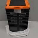 Solar Bug Zapper Outdoor,2 in 1 Mosquito Zapper Cordless & Rechargeable, 4200V Portable Fly Zapper Insect Trap with Reading Lamp for Camping Patio Backyard Garden (orange+black)