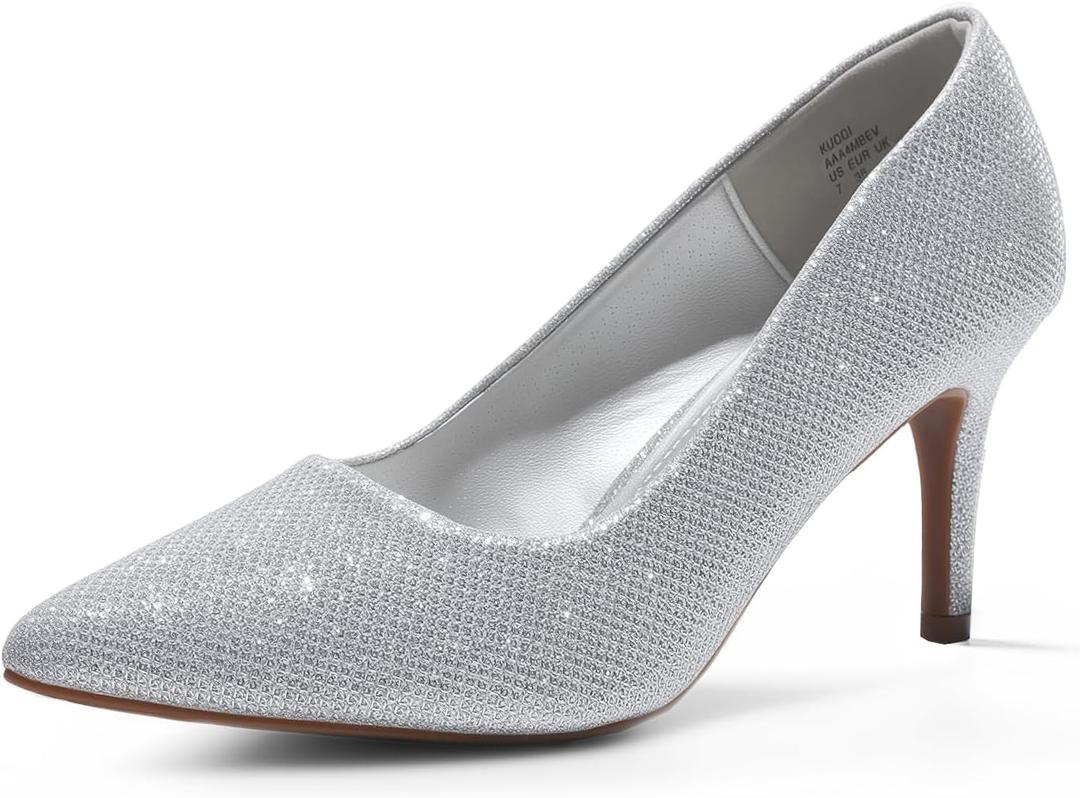 DREAM PAIRS Women's High Stiletto Heels Closed Pointed Toe Dress Pumps Shoes for Wedding Work Office Business, 3 Inches, 6.5
