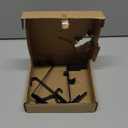 4 Pack Fireplace Stocking and Garland Hanger,2 in 1 Metal Mantle Hooks for Christmas Decorations,Adjustable No-Drill for Christmas Stocking & Holiday Garland Decorations, Black