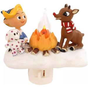 Christmas Night Light, US Standard Wall Socket Plug-in Ornament, Holiday Theme Decorative Light (Christmas E)