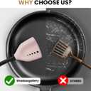 Meat Chopper Spatula Ground Beef Masher- Heat Resistant Hamburger Smasher Tool, Non Stick Ground Chopper Hamburger Grinder, Mix and Chop Potato Masher Kitchen Utensil-Pink (1 Pack-Pink)